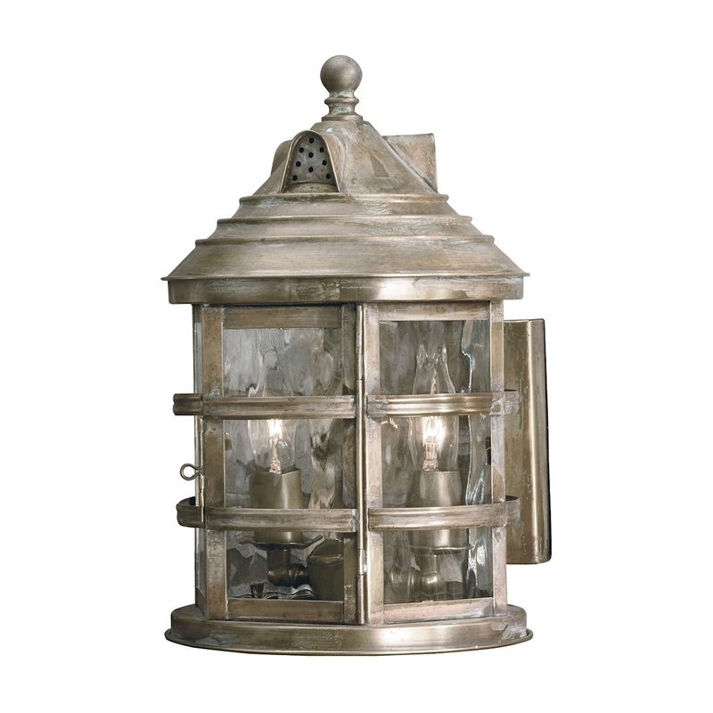 ARTISTIC LTG-Wall Lantern, Olde Bay, Water Glass.. ELK Lighting