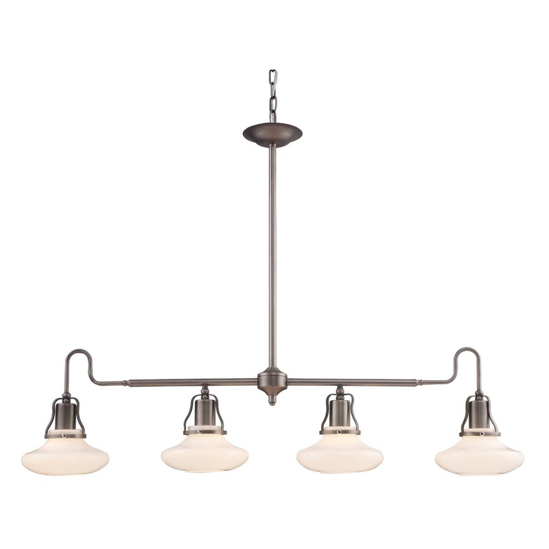 CENTENNIAL PARK 4-LIGHT LINEAR in ANTIQUE PEWTER ELK Lighting