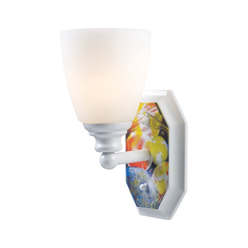 Kidshine 1-Light Sconce in Space in White ELK Lighting
