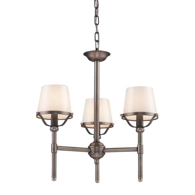 Sutton Place 3-Light Chandelier in Antique Pewter ELK Lighting