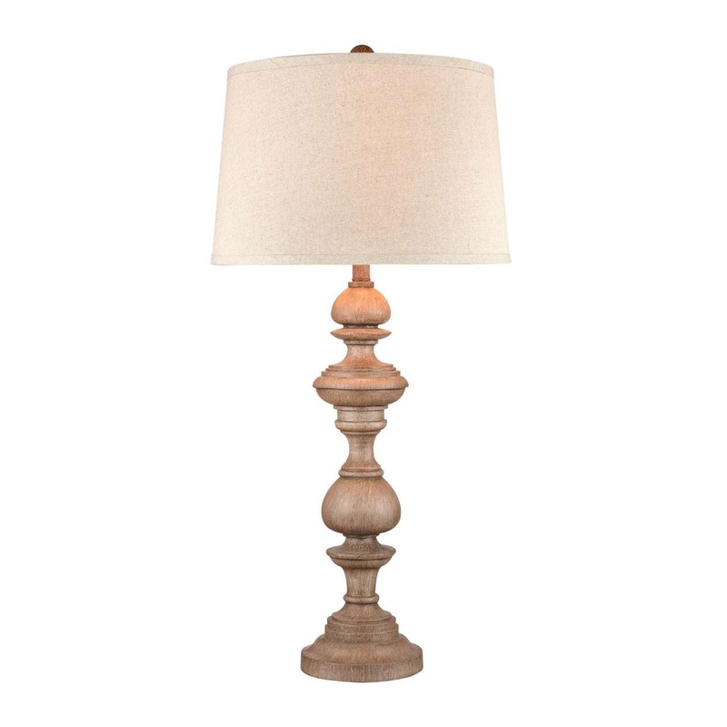 Copperas Cove table lamp in Washed Oak ELK Home