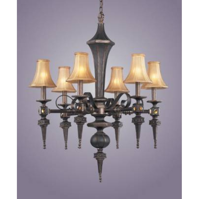 TOWER of LONDON COLLECT ROYAL MAHOGANY W/GLASS ELK Lighting