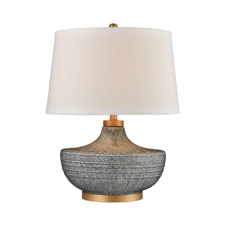 Damascus Table Lamp in Blue Bubble Glaze ELK Home