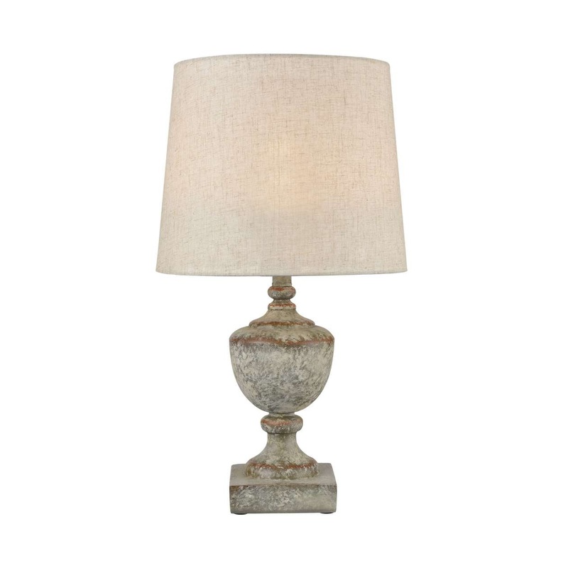 Regus Outdoor Table Lamp in Grey and Antique White ELK Home