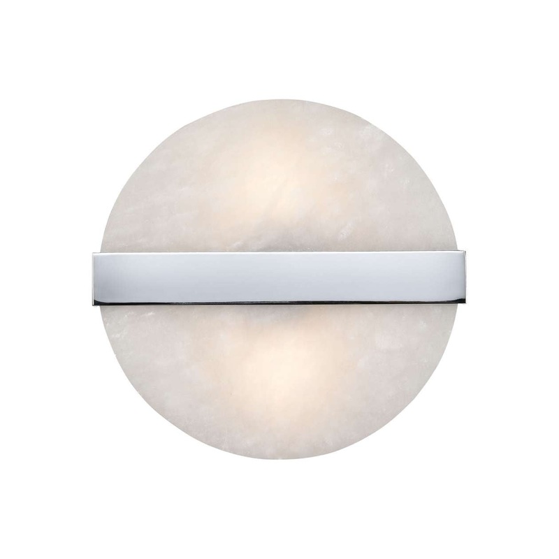 Stonewall 2-Light Wall Sconce in White and Chrome ELK Home