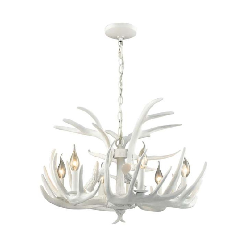 Big Sky 6-Light Chandelier in White ELK Home