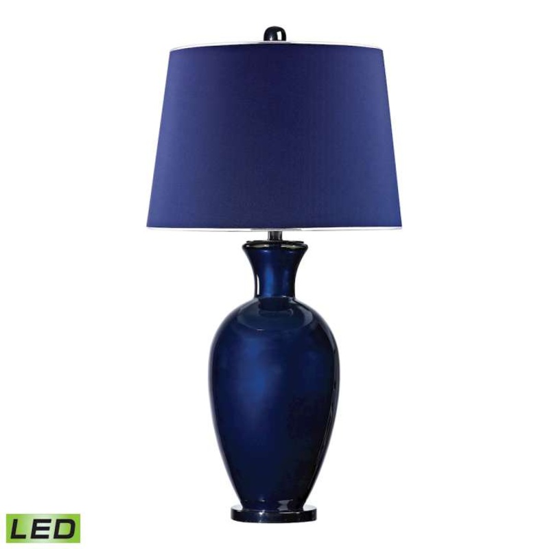 Helensburugh Glass Table Lamp in Navy Blue - LED ELK Home