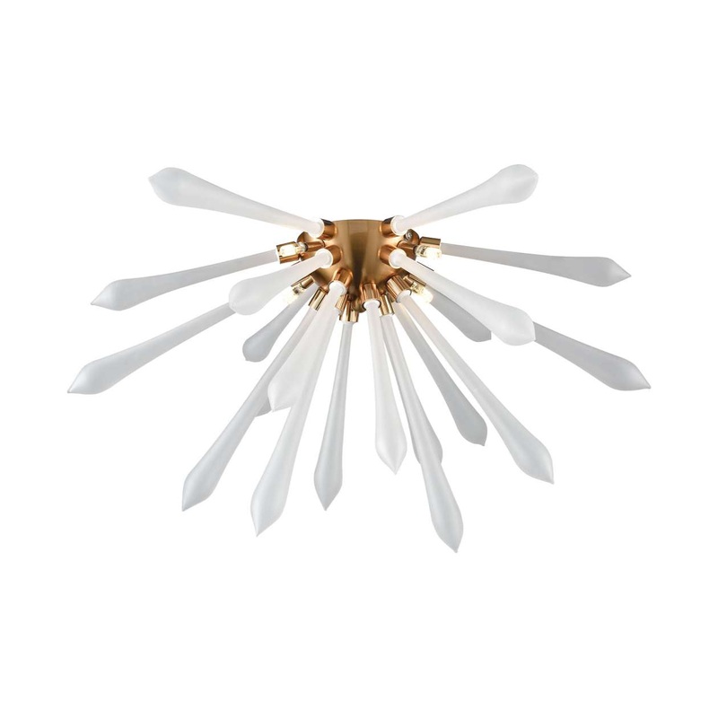 Spiritus 4-Light Flush Mount with Frosted Glass ELK Home