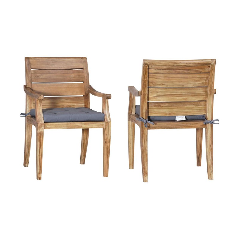 Teak Club Arm Chair (Set of 2) ELK Home