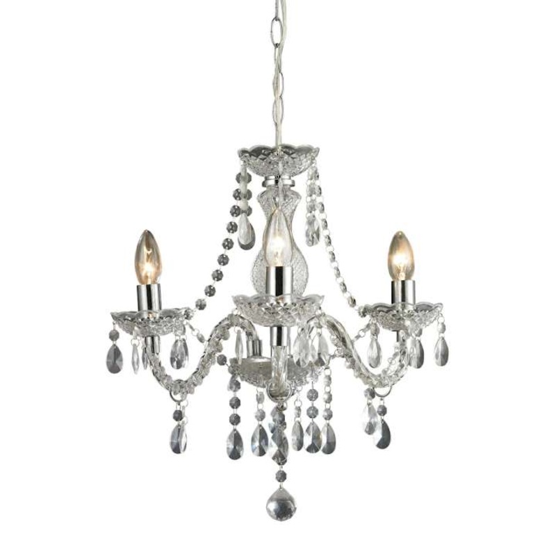 Theatre 3-Light Mini Chandelier in Clear ELK Home
