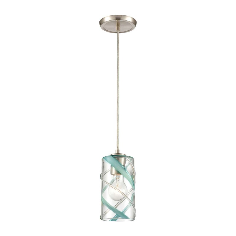 Winter Wind 1-Light mini pendant in Satin Nickel ELK Lighting
