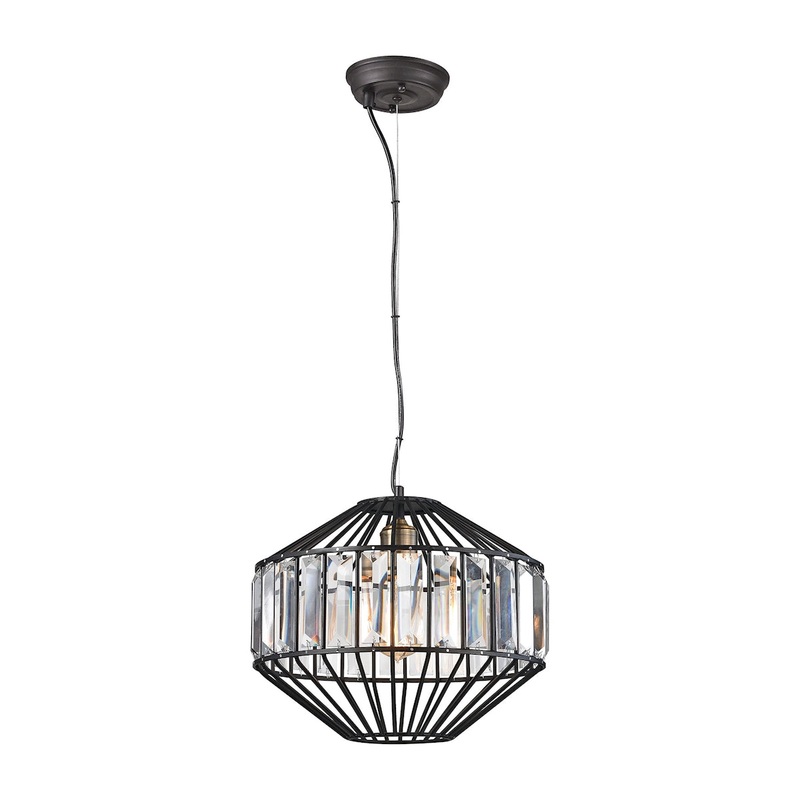 Yardley 1-Light Pendant in Oil Rubbed Bronze ELK Lighting