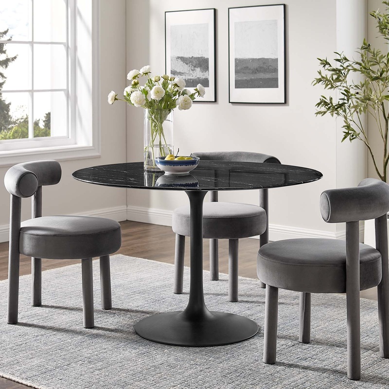 Lippa 47" Artificial Marble Dining Table By Modway - EEI-4877
