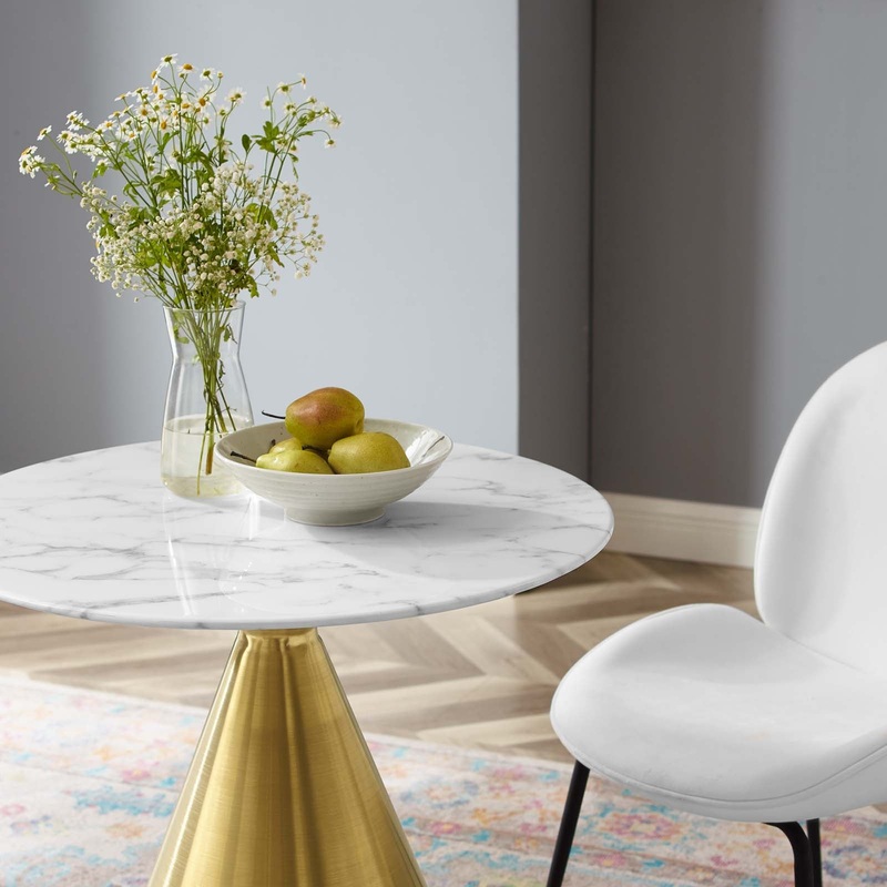 Tupelo 28" Artificial Marble Dining Table By Modway - EEI-5318