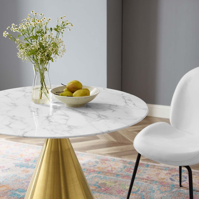Tupelo 36" Artificial Marble Dining Table By Modway - EEI-5319