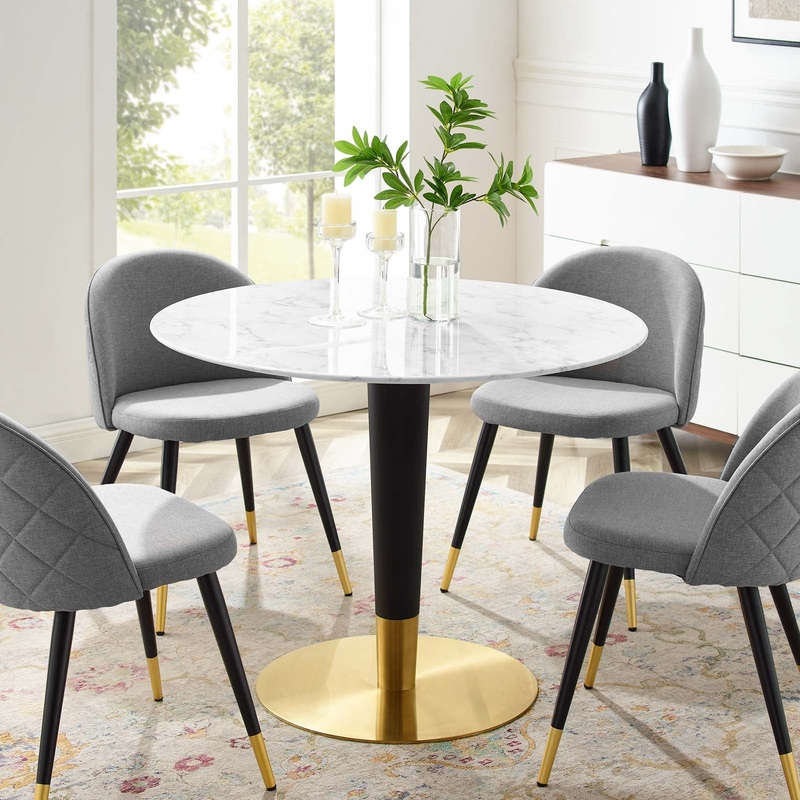 Zinque 40" Artificial Marble Dining Table By Modway - EEI-5138