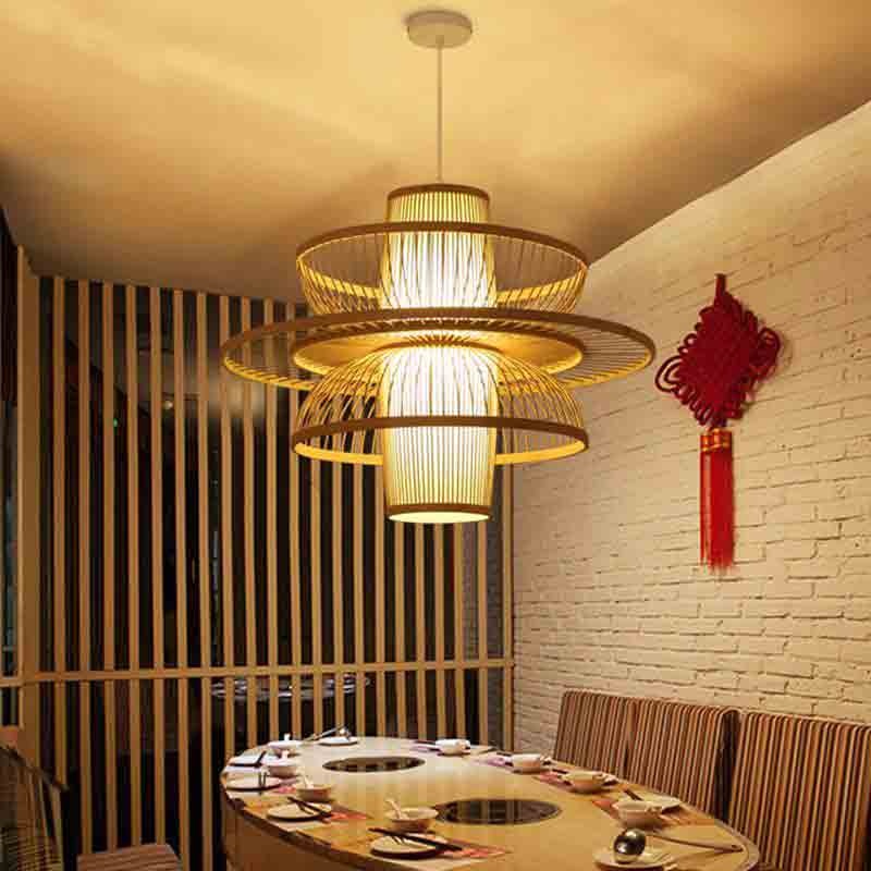Bamboo Wicker Rattan Dancer Lampshade Pendant Light By Artisan living
