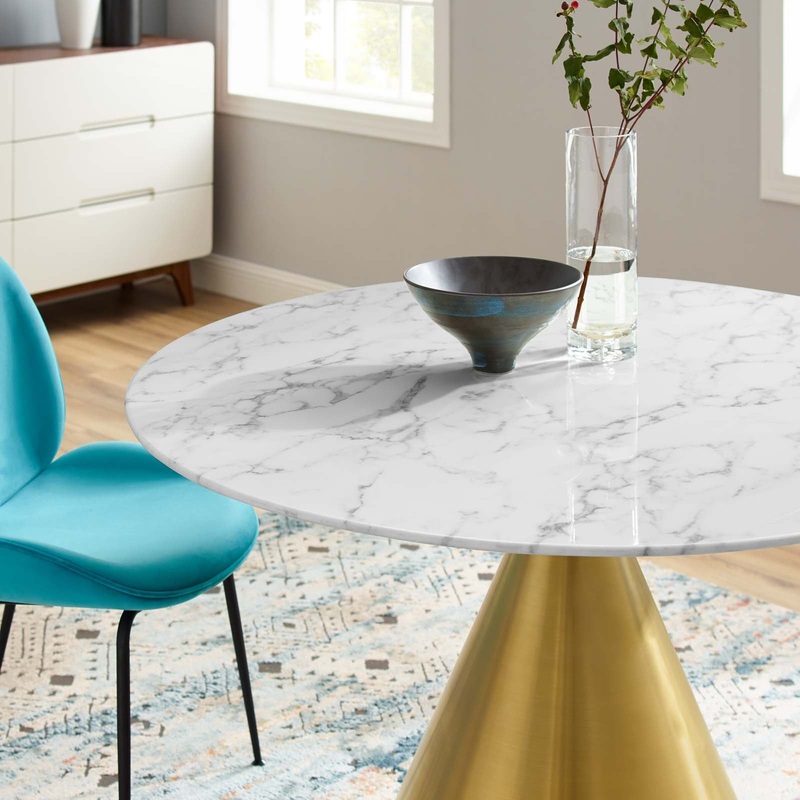 Tupelo 47" Artificial Marble Dining Table By Modway - EEI-5336