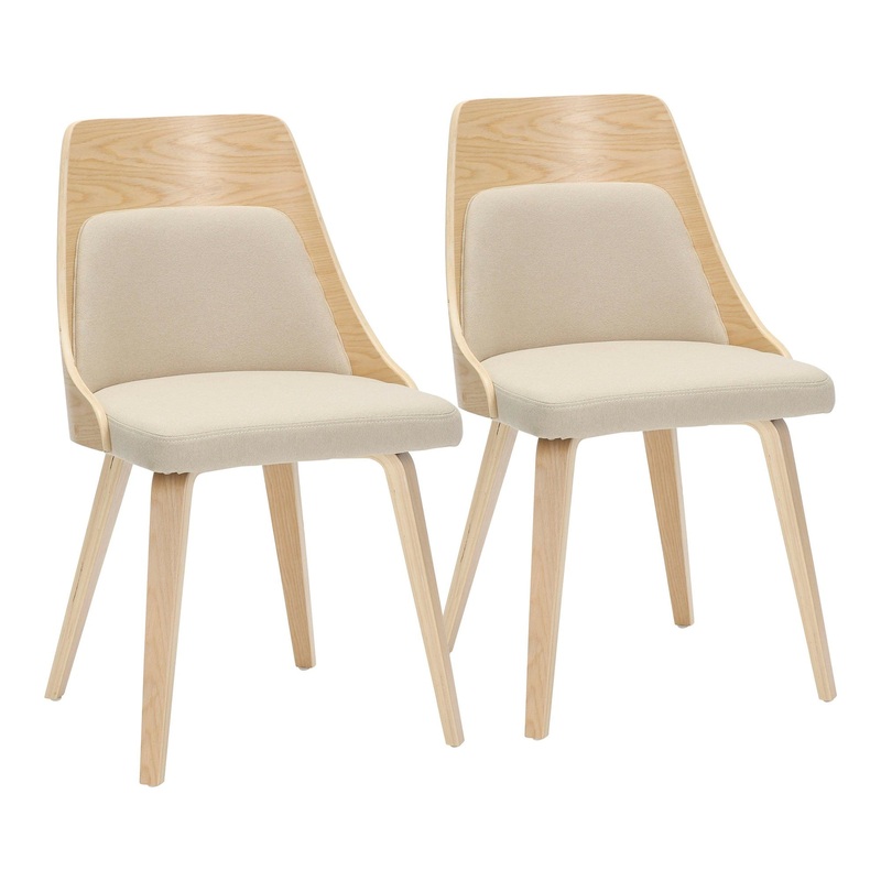 Anabelle Bent Wood Chair - Set of 2 By LumiSource - CH-ANBELHLBW2 NACR2