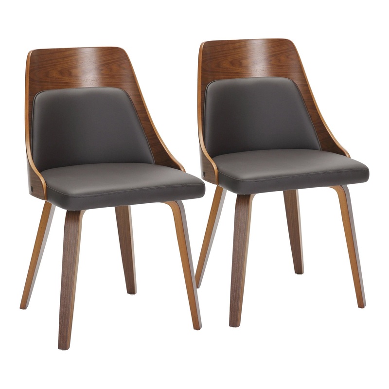Anabelle Bent Wood Chair - Set of 2 By LumiSource - CH-ANBELHLBWPU2 WLBN2