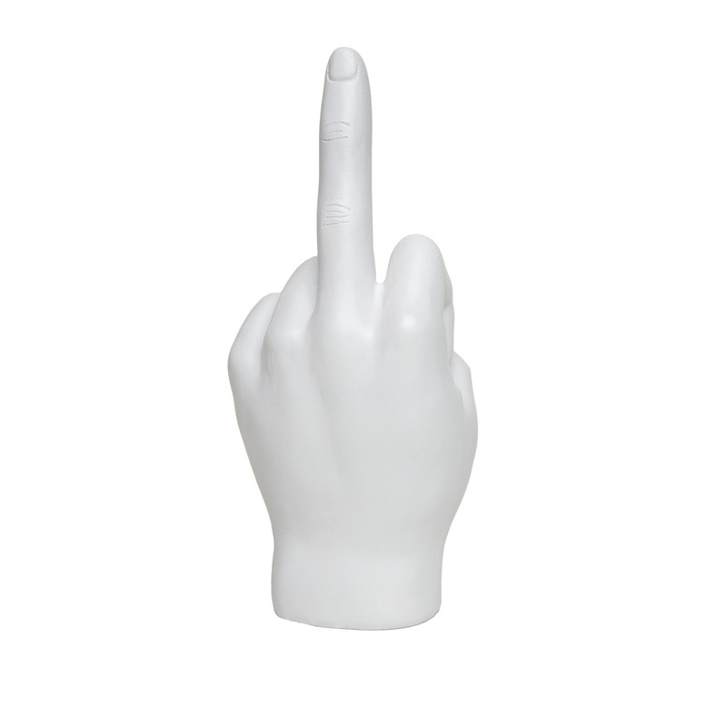 Interior Illusions Plus Middle Finger Tabletop White