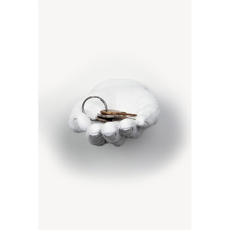Interior Illusions Plus White Hand Palm Wall Mount - 7.5" long