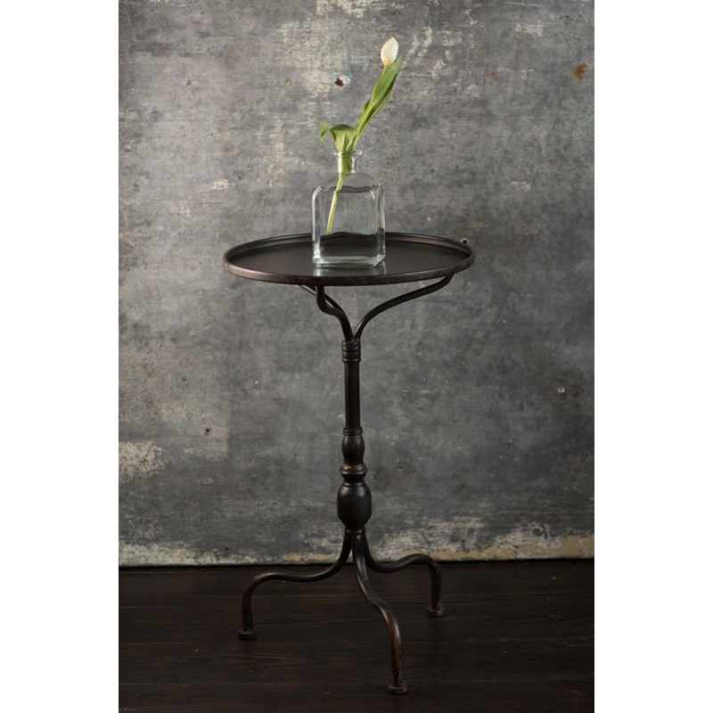 Vagabond Vintage Black Metal End Table