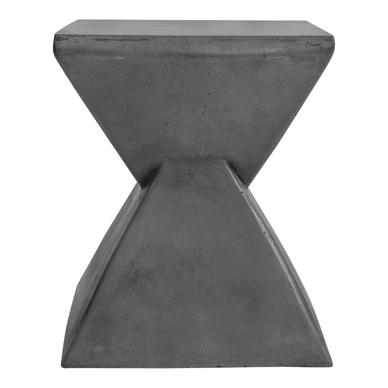 Xero Concrete Stool Lava Grey By Moe's Home Collection