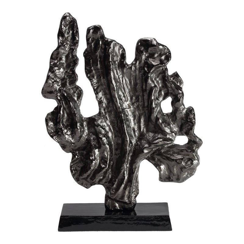 Coral Sculpture Large Black Nickel By Moe's Home Collection