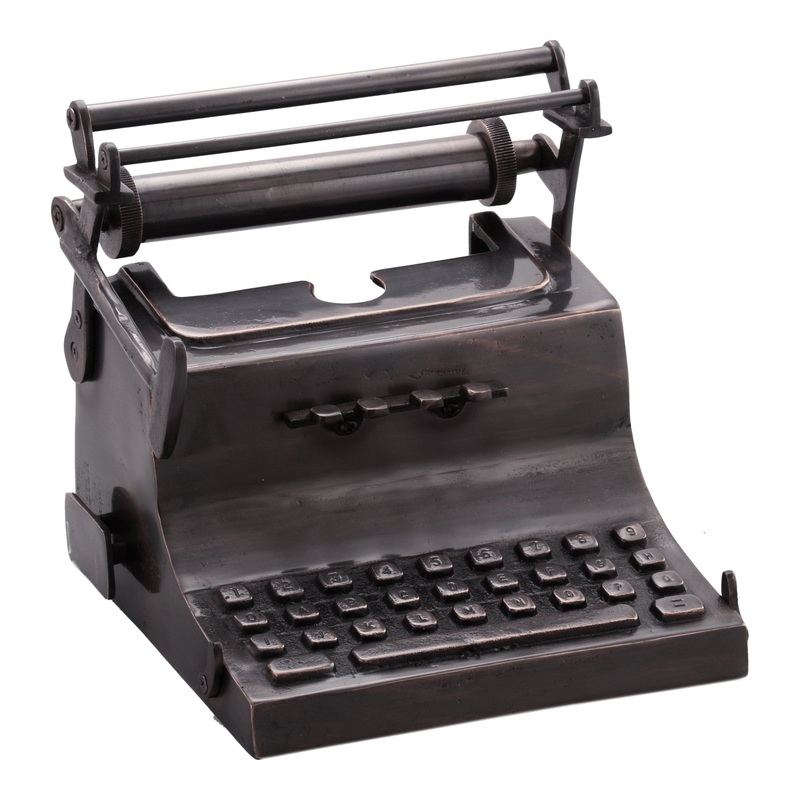 Typewriter Sculpture Antique Copper By Moe's Home Collection