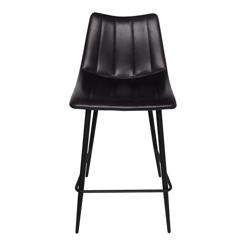Alibi Counter Stool Matte Black-M2 By Moe's Home Collection