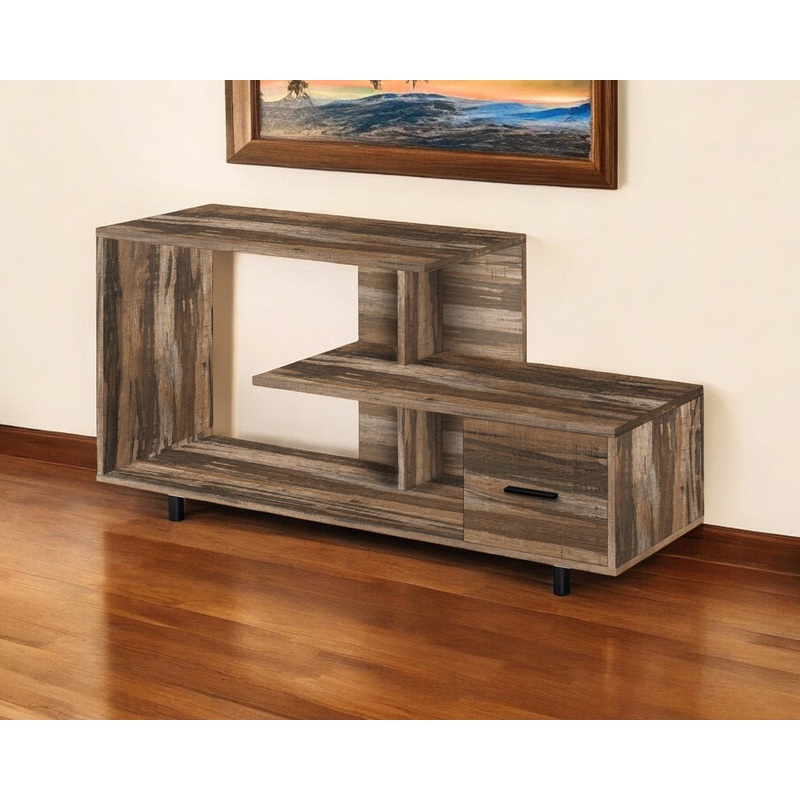 Brown Cabinet Enclosed Storage TV Stand By Homeroots