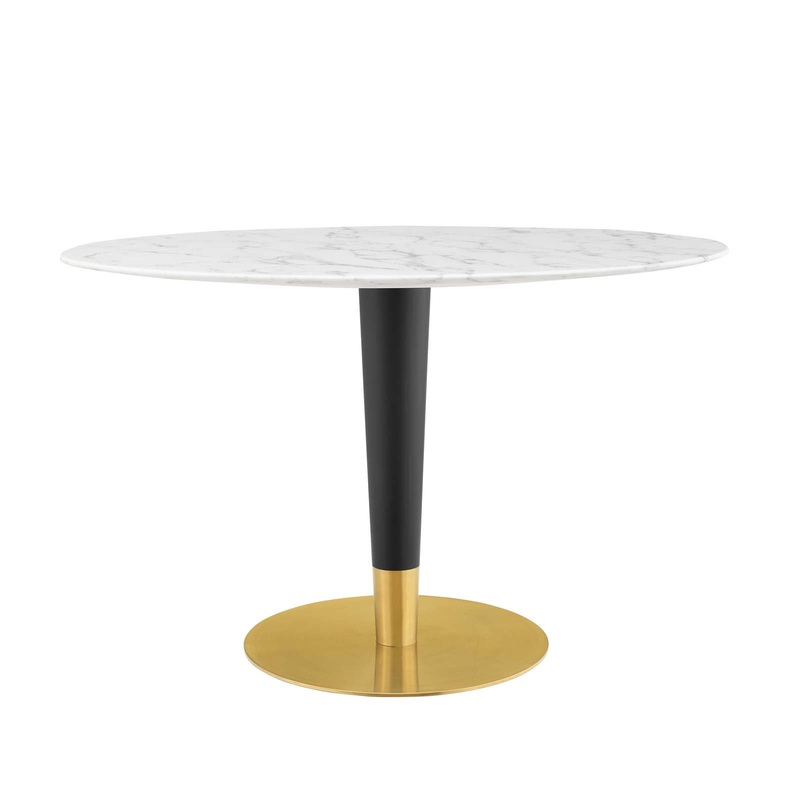 Modway Zinque 48" Oval Artificial Marble Dining Table - EEI-5143