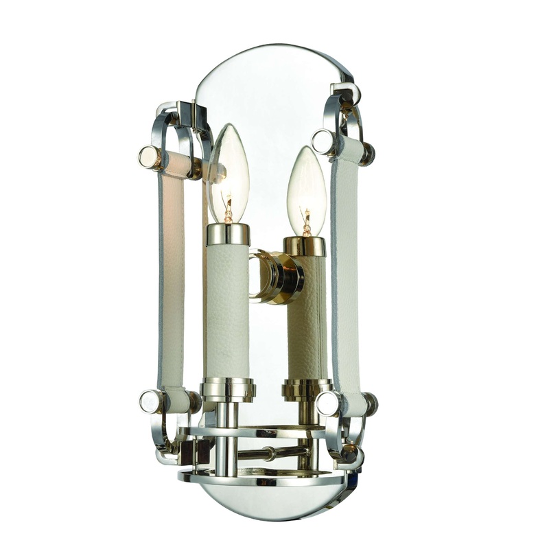Bergamo 1-Light Sconce in Polished Nickel