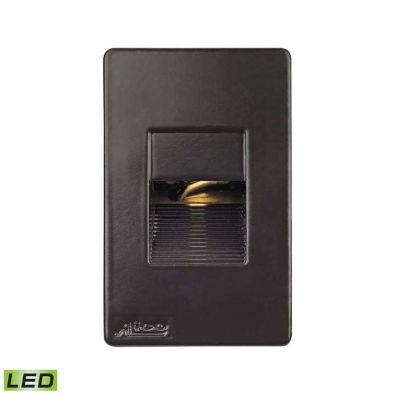 Aperture Step Light in Black with White Opal Lens - LED