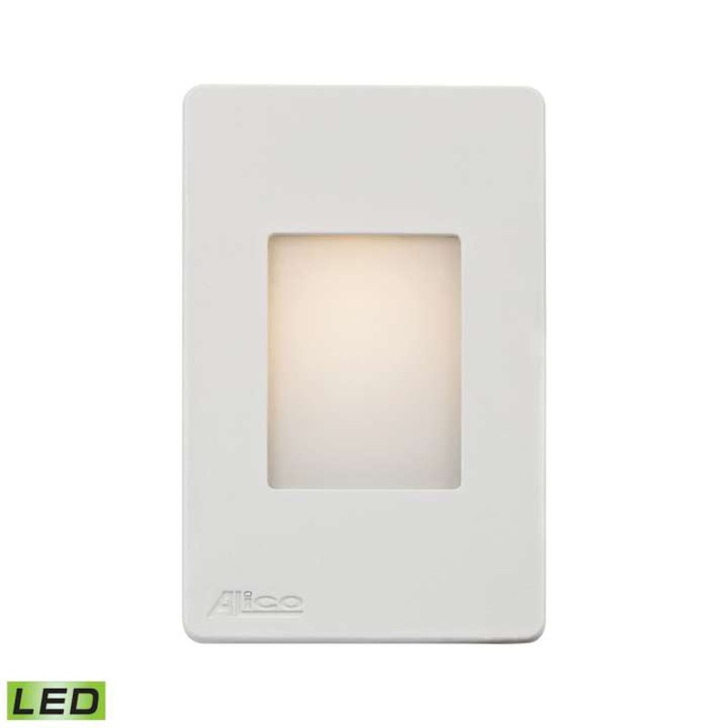 Beacon Step Light - LED Opal Lens with White Finish