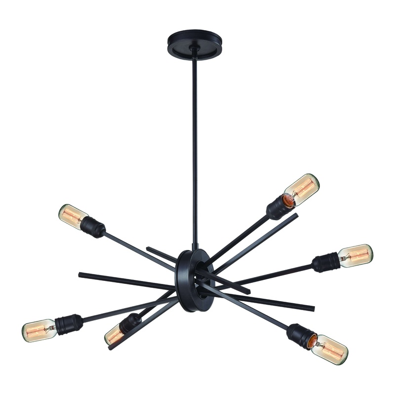 Xenia 6-Light Chandelier in Oil Rubbed Bronze