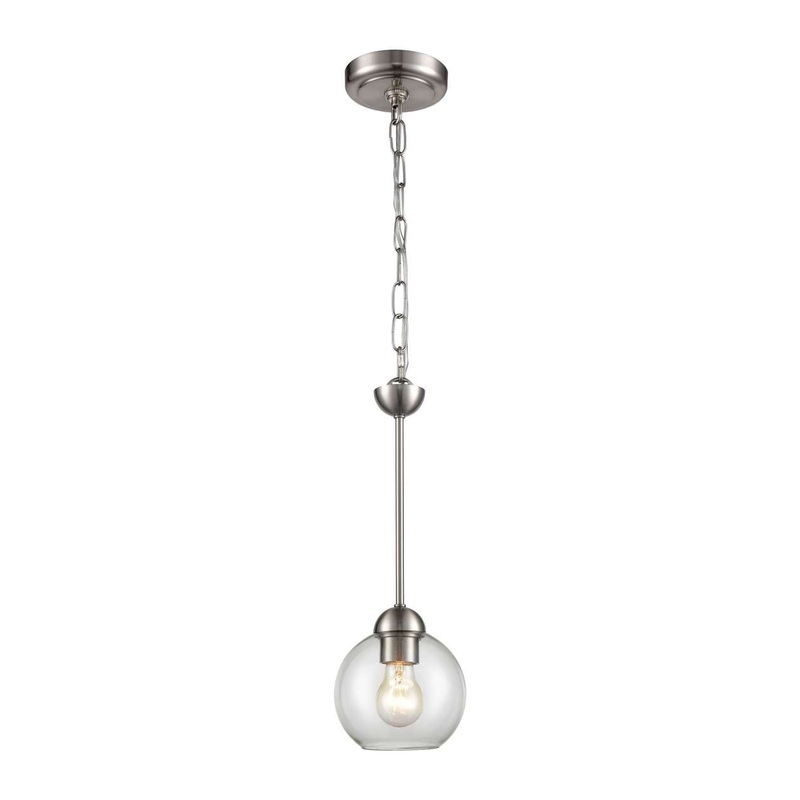 Astoria 1-Light Mini Pendant in Brushed Nickel
