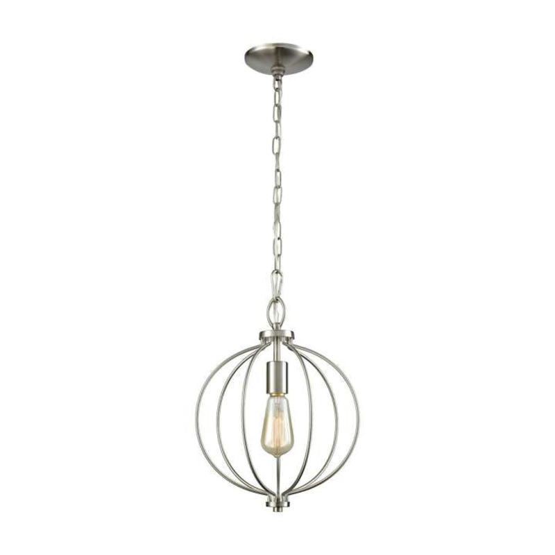 Williamsport 1-Light Pendant in Brushed Nickel