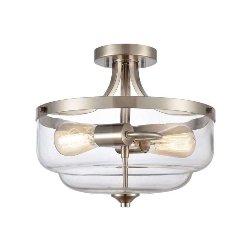 2L Semi Flush In BN