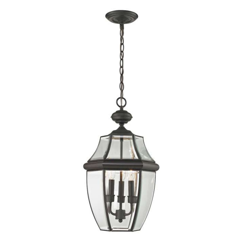 Ashford 3-Light Hanging Lantern in Oil Rubbed Bronze - Large