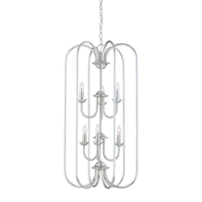 Bella 6-Light Chandelier in Brushed Nickel