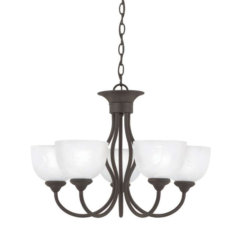 Tahoe 5-Light Chandelier in Painted Bronze