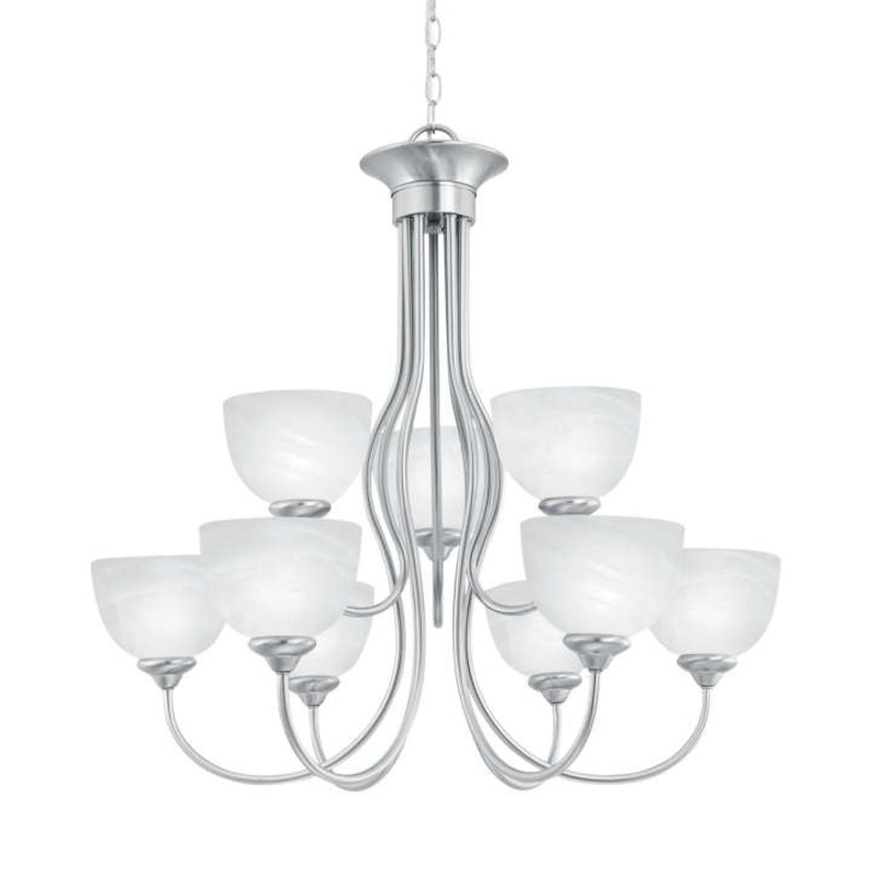 Tahoe 9-Light Chandelier in Brushed Nickel