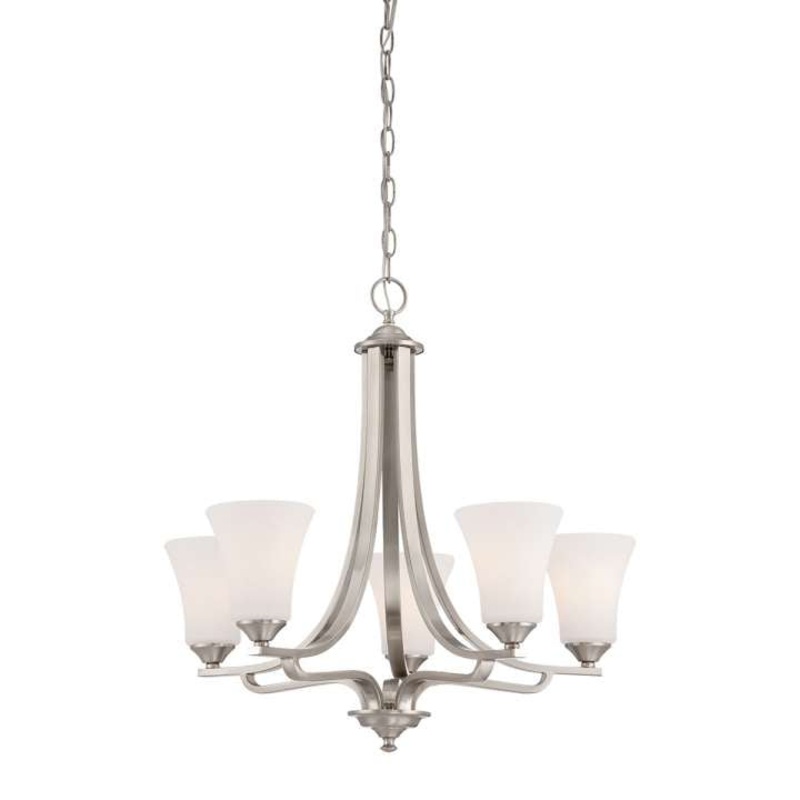 Treme 5-Light Chandelier in Brushed Nickel