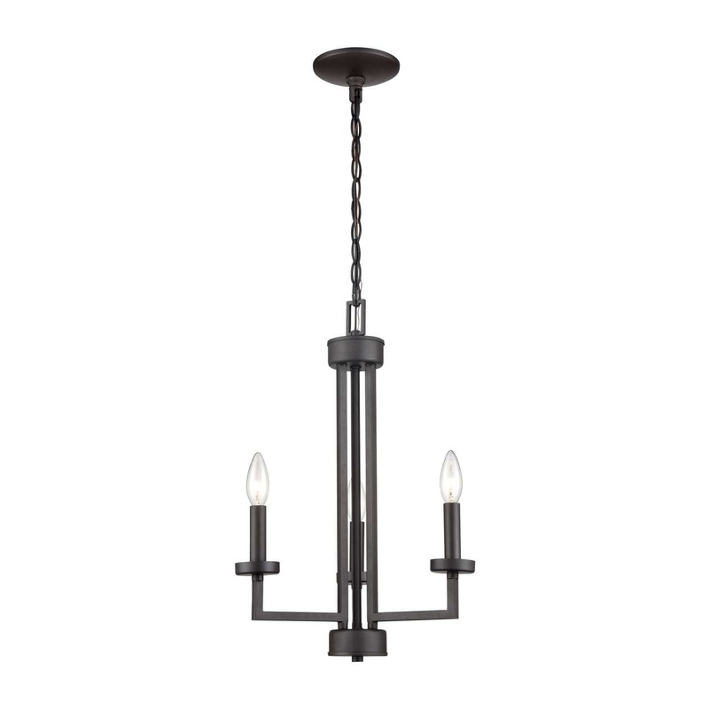 West End 3-Light Chandelier in Oil Rubbed Bronze