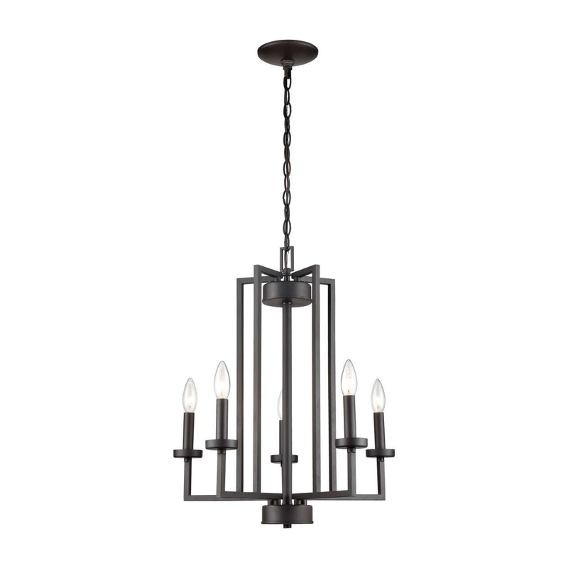 West End 6-Light Chandelier in Oil Rubbed Bronze