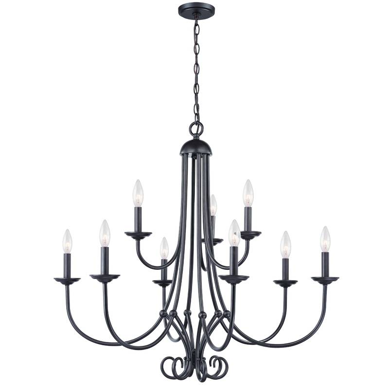 Williamsport 9-Light Chandelier in Oil Rubbed Bronze