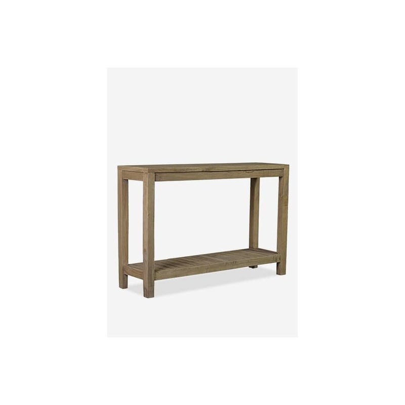 (LS) Promenade Mindi Wood Console with Shelf,K/D System by Jeffan