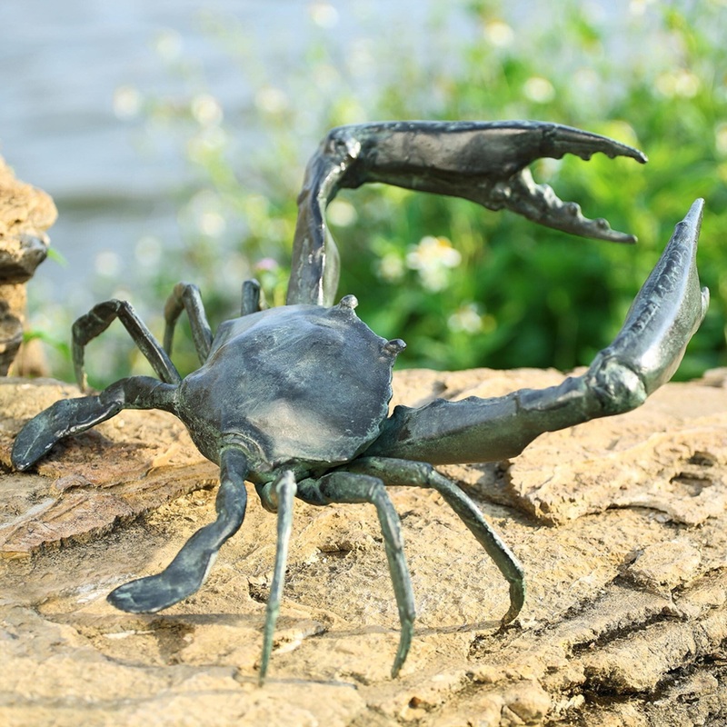 Garden Crab Sculpture By SPI Home